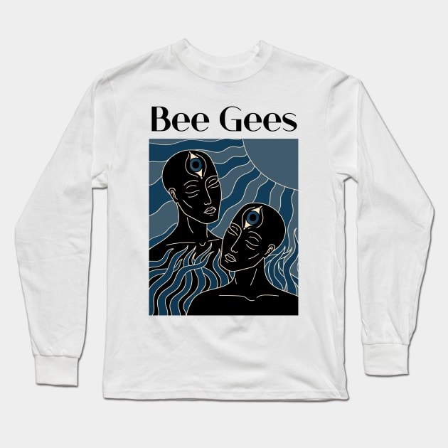 The Dark Sun Of Bee Gees Long Sleeve T-Shirt by limatcin